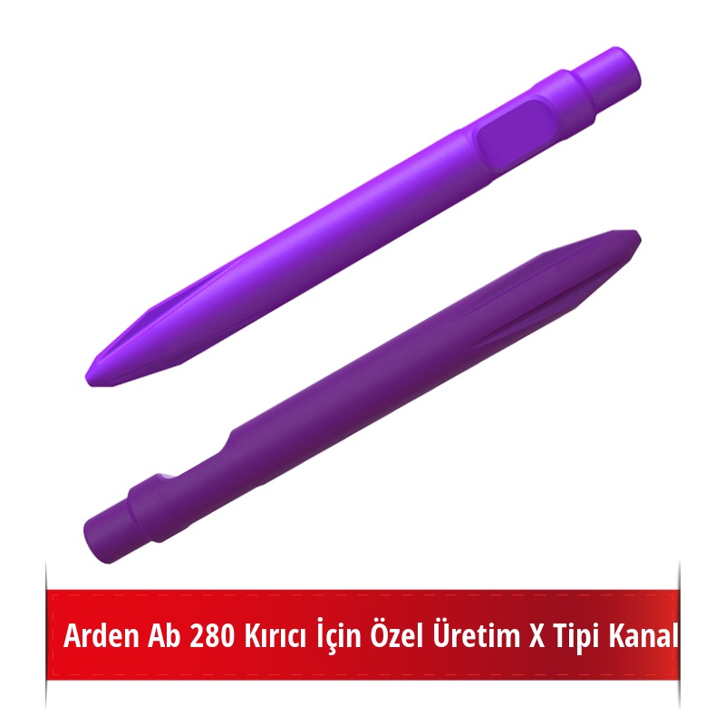 Arden Ab 280 Kırıcı İçin Nikelli X Tipi Kanallı Sivri Uç