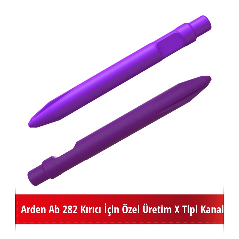 Arden Ab 282 Kırıcı İçin Nikelli X Tipi Kanallı Sivri Uç