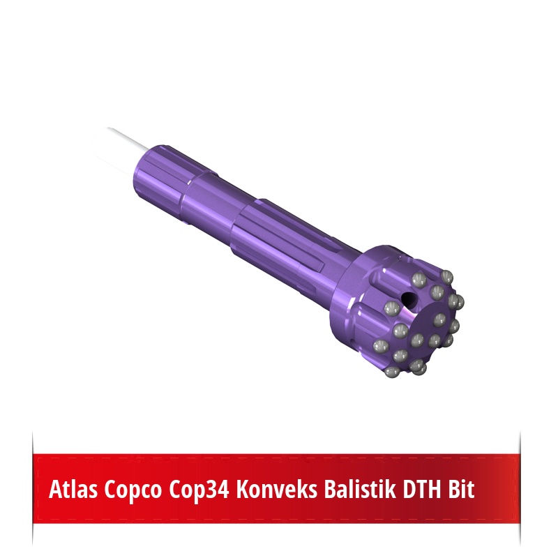 Atlas Copco Cop34 Konveks Balistik DTH Bit