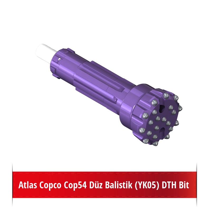 Atlas Copco Cop54 Düz Balistik (YK05) DTH Bit