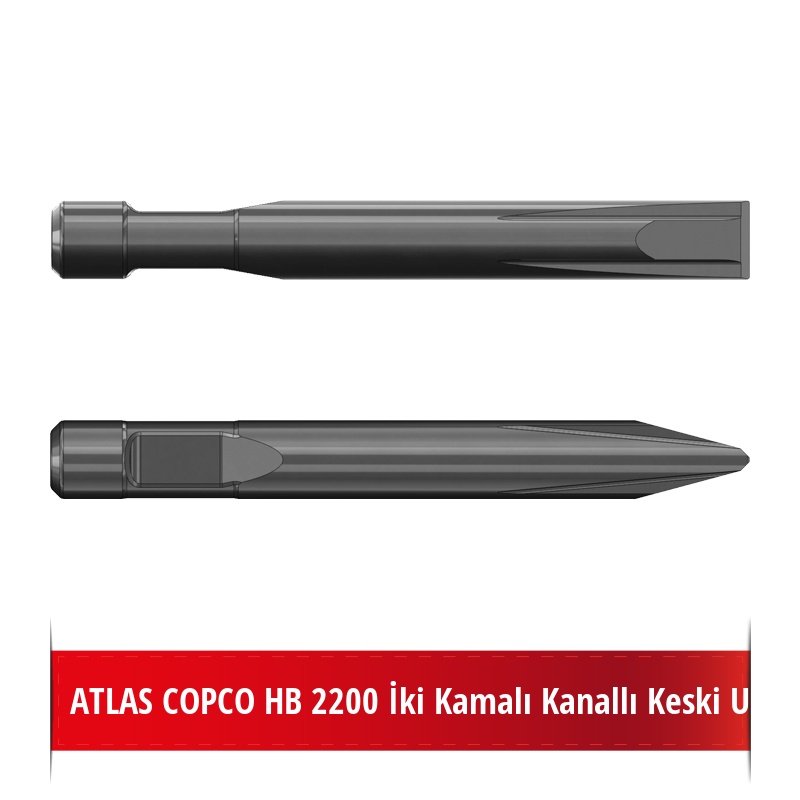 Atlas Copco HB 2200 Kırıcı Ucu - Kanallı Keski Uç