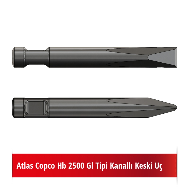 Atlas Copco Hb 2500 Gl Tipi Kanallı Keski Uç