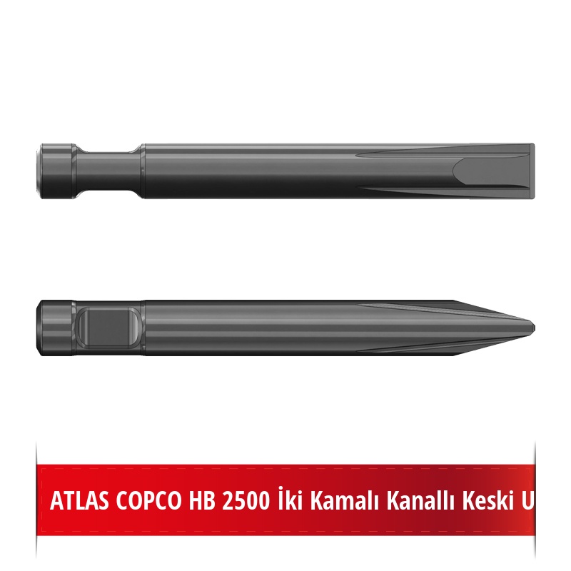 Atlas Copco HB 2500 Kırıcı Ucu - Kanallı Keski Uç