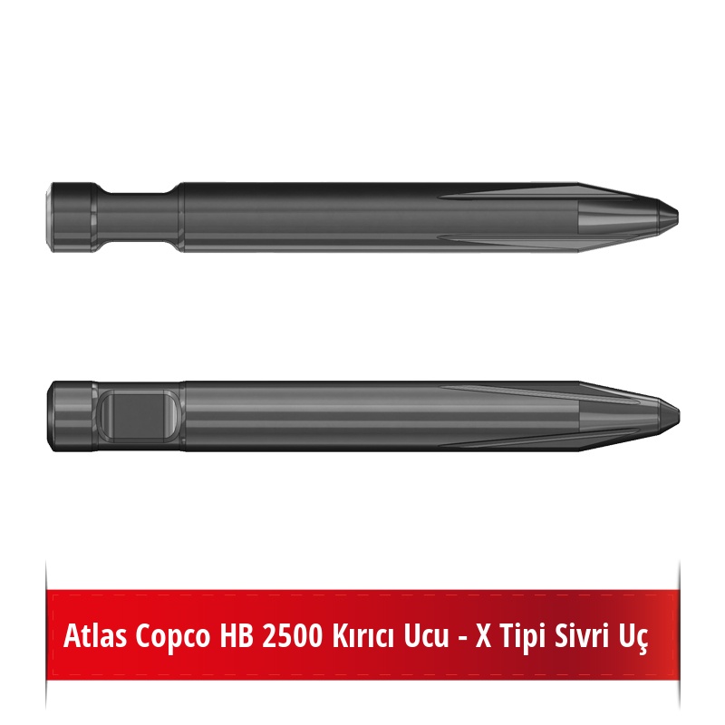 Atlas Copco HB 2500 Kırıcı Ucu - X Tipi Sivri Uç