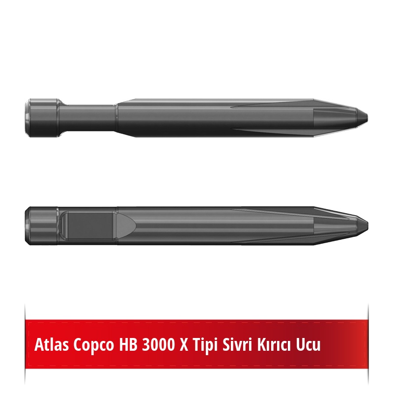 Atlas Copco HB 3000 X Tipi Sivri Kırıcı Ucu