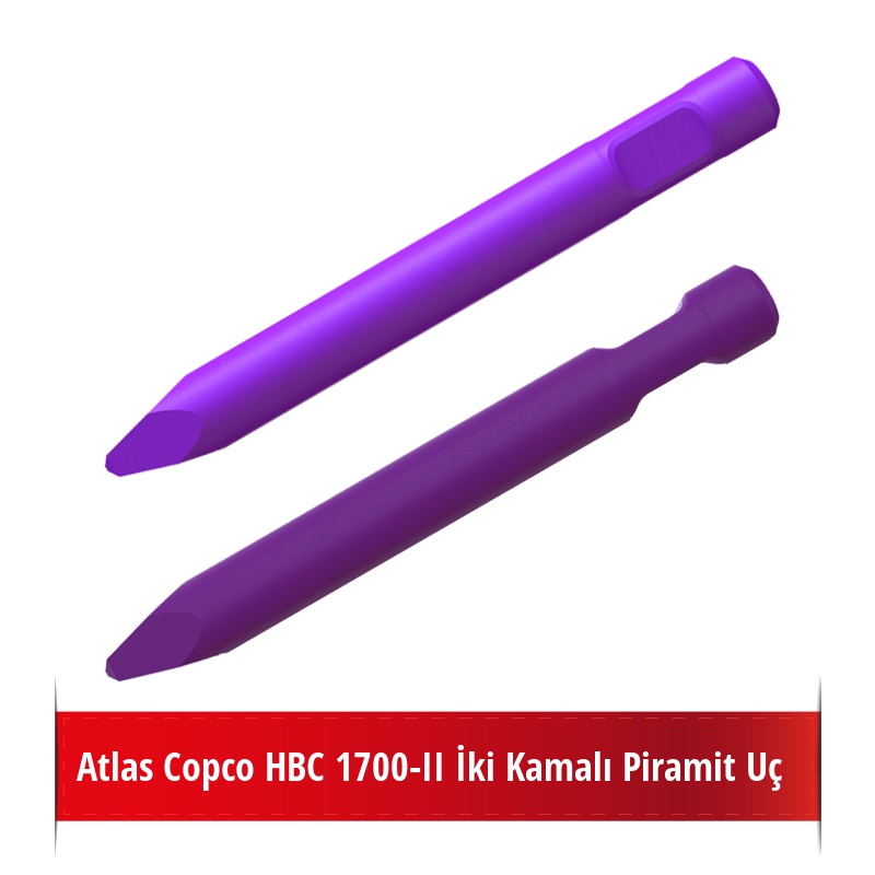 Atlas Copco HBC 1700-II Kırıcı İçin Nikelli Piramit Uç