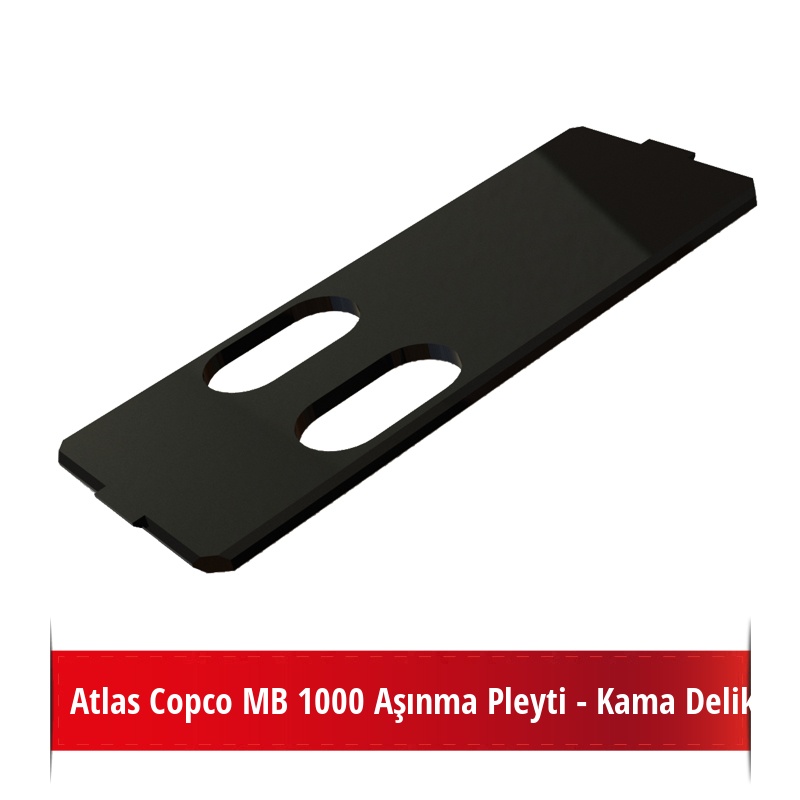 Atlas Copco MB 1000 Aşınma Pleyti - Kama Delikli, Poliüretan