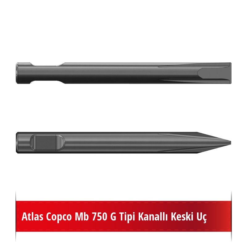 Atlas Copco Mb 750 G Tipi Kanallı Keski Uç