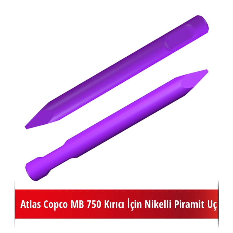 Atlas Copco MB 750 Kırıcı İçin Nikelli Piramit Uç