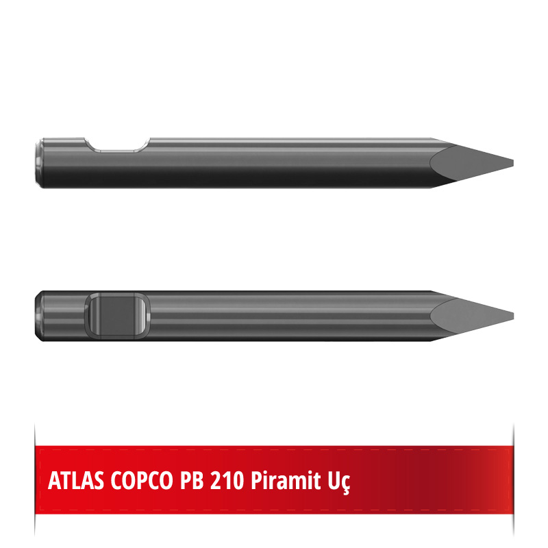 Atlas Copco PB 210 Kırıcı Ucu - Piramit Uç