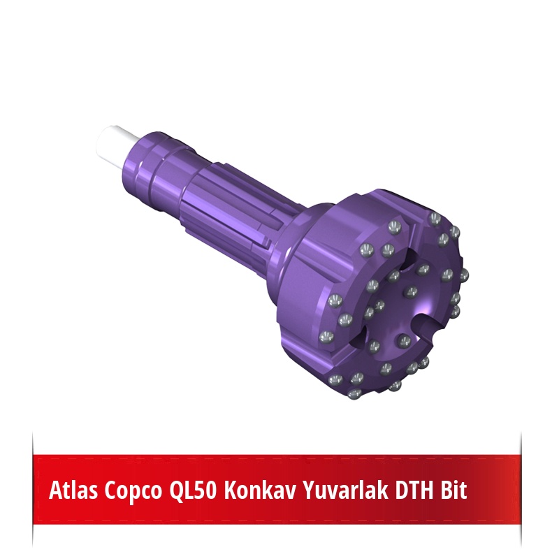 Atlas Copco QL50 Konkav Yuvarlak DTH Bit