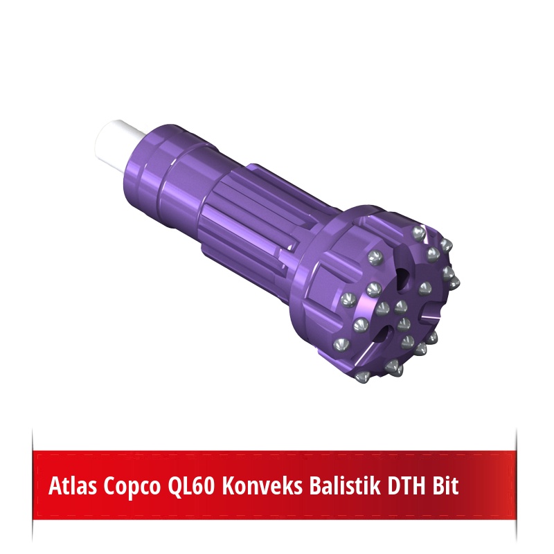 Atlas Copco QL60 Konveks Balistik DTH Bit