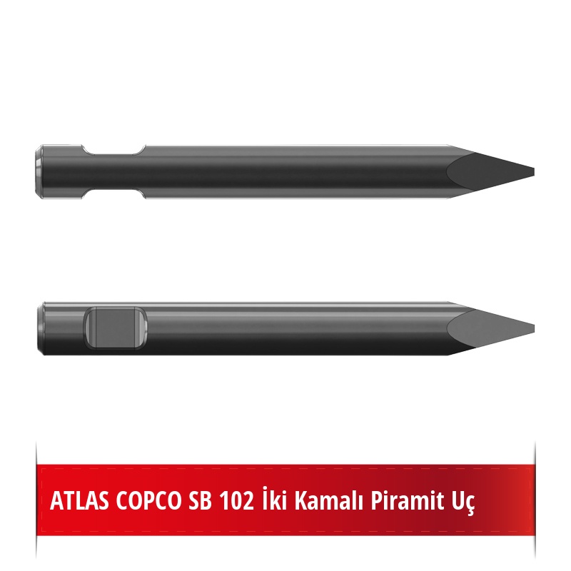 Atlas Copco SB 102 Kırıcı Ucu - Piramit Uç