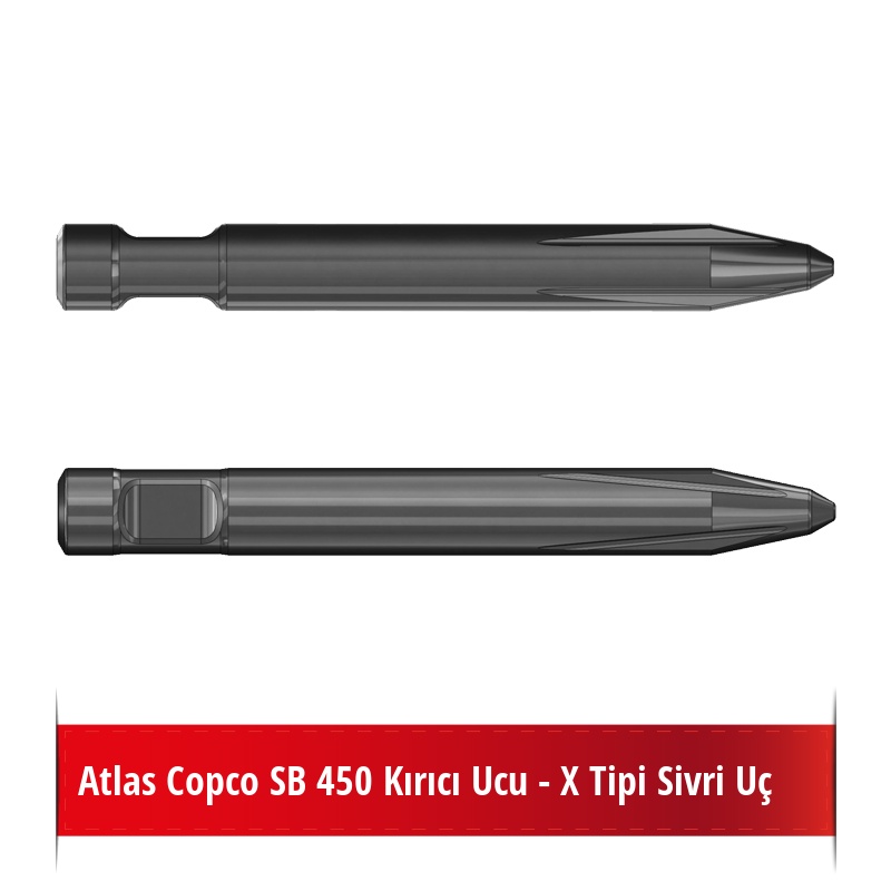 Atlas Copco SB 450 Kırıcı Ucu - X Tipi Sivri Uç