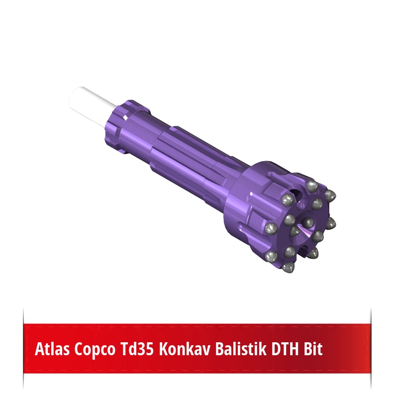 Atlas Copco Td35 Konkav Balistik DTH Bit