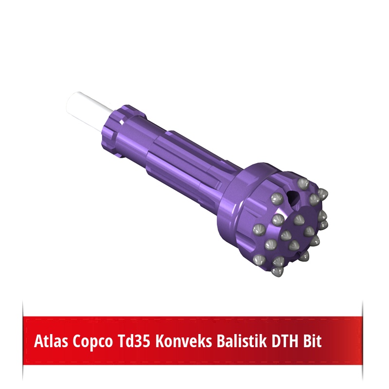 Atlas Copco Td35 Konveks Balistik DTH Bit