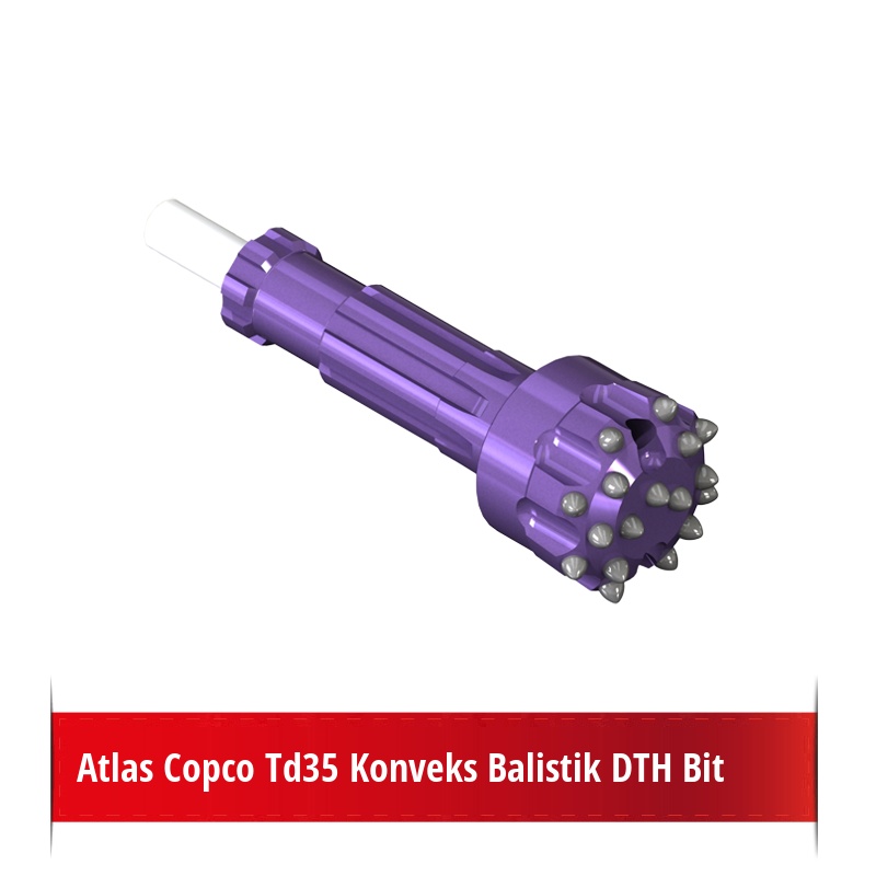 Atlas Copco Td35 Konveks Balistik DTH Bit