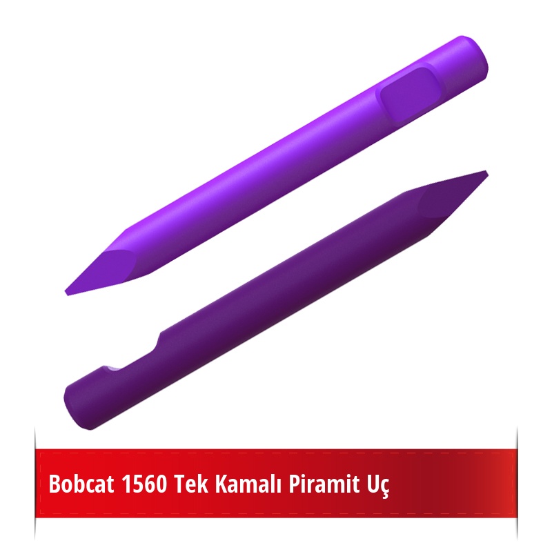 Bobcat 1560 Kırıcı İçin Nikelli Piramit Uç