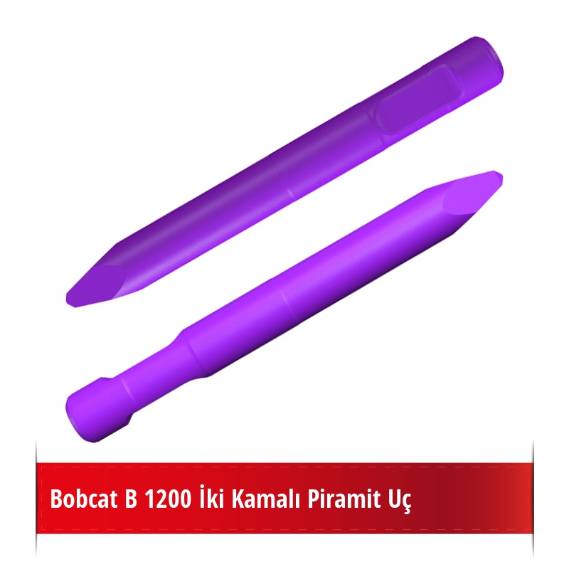 Bobcat B 1200 Kırıcı İçin Nikelli Piramit Uç