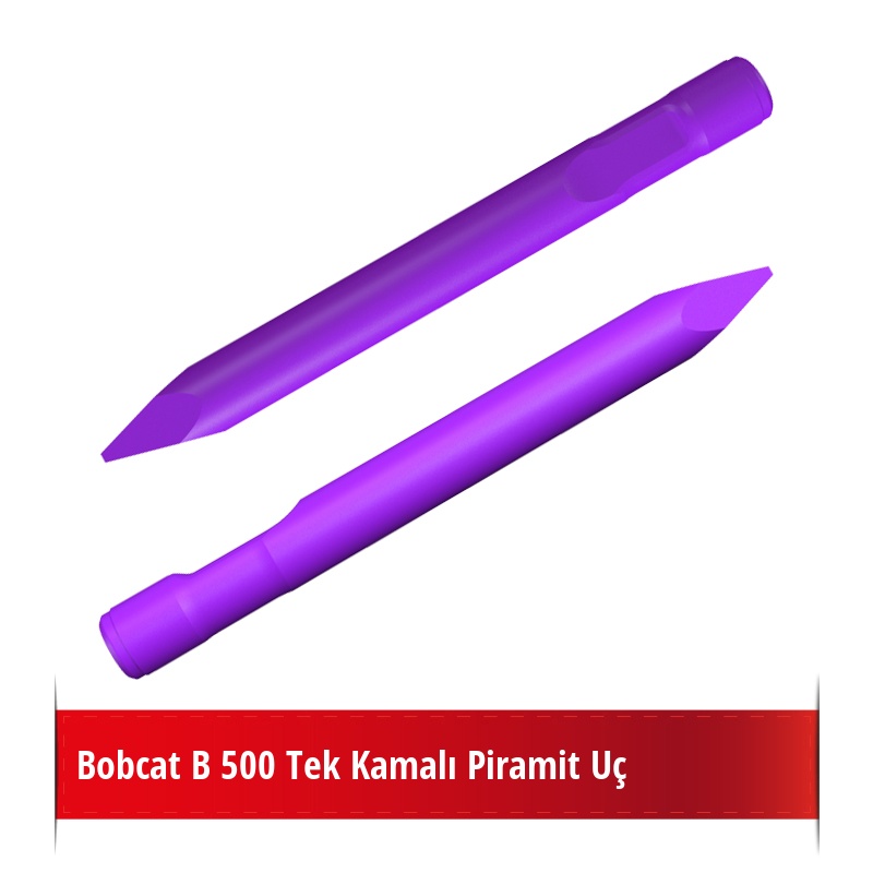 Bobcat B 500 Kırıcı İçin Nikelli Piramit Uç