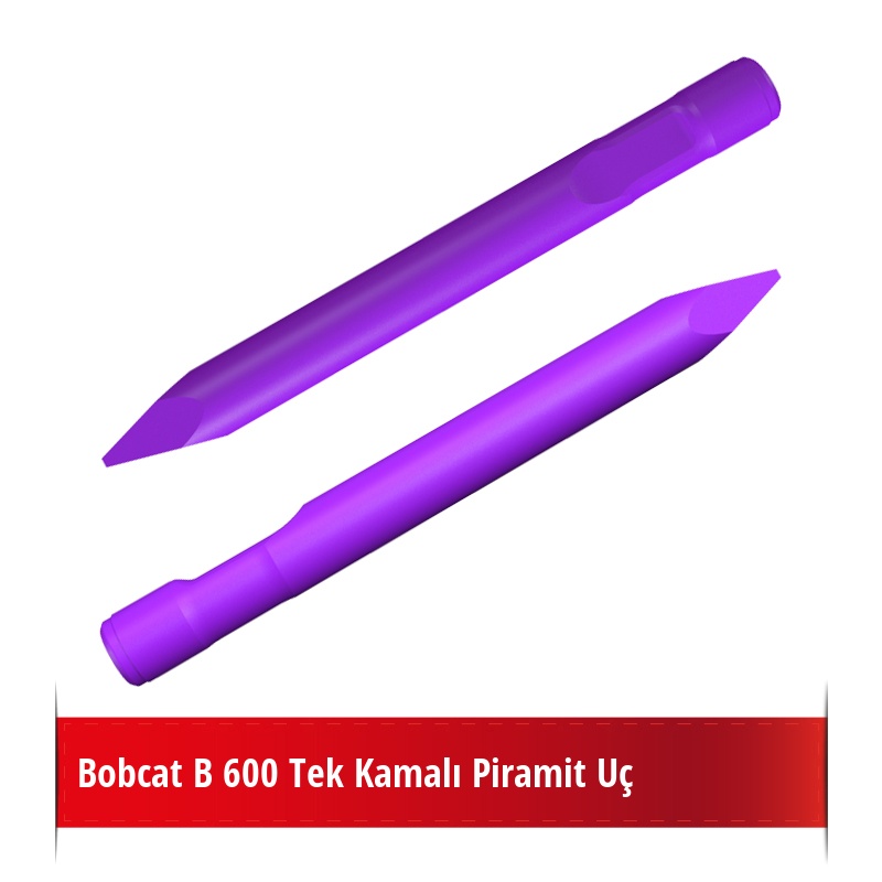 Bobcat B 600 Kırıcı İçin Nikelli Piramit Uç