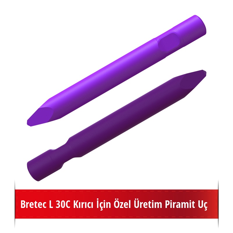 Bretec L 30C Kırıcı İçin Nikelli Piramit Uç