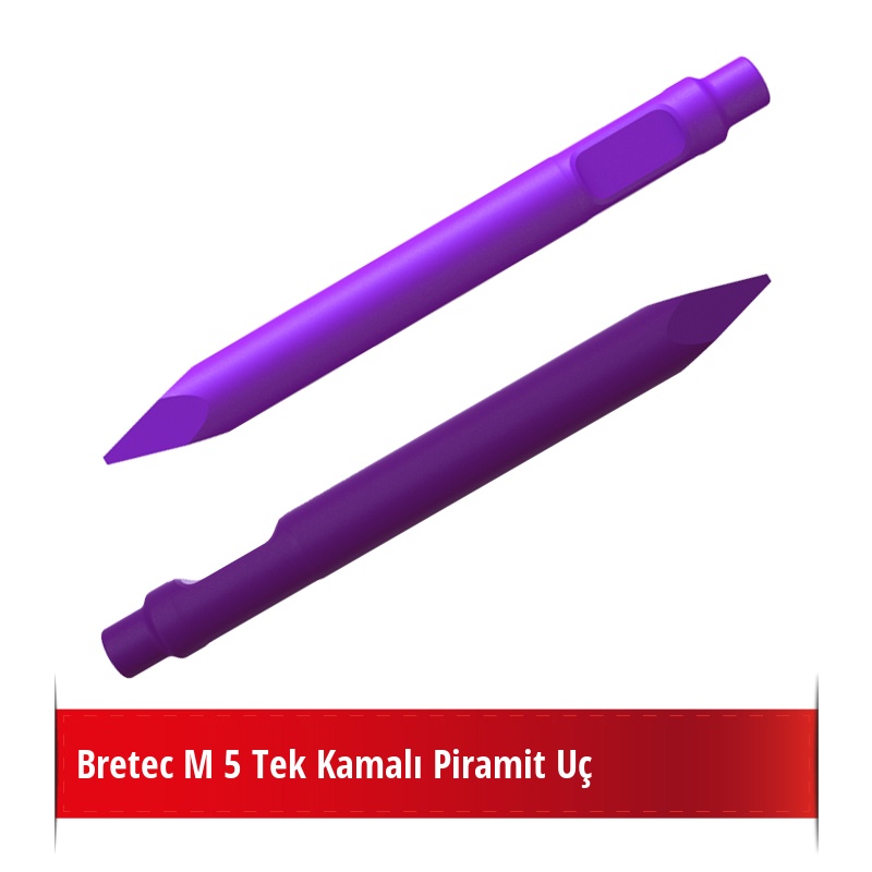 Bretec M 5 Kırıcı İçin Nikelli Piramit Uç