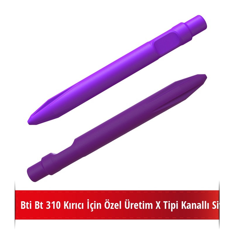 Bti Bt 310 Kırıcı İçin Nikelli X Tipi Kanallı Sivri Uç