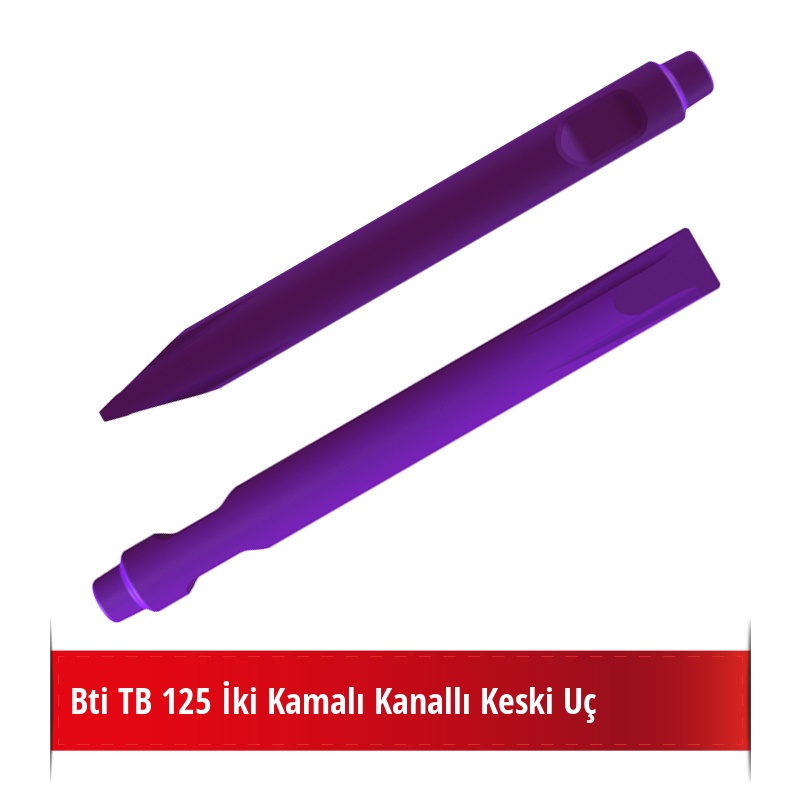 Bti TB 125 Kırıcı İçin Nikelli Kanallı Keski Uç