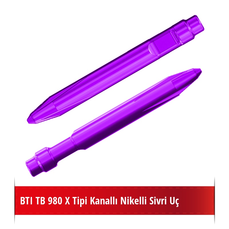 BTI TB 980 X Tipi Kanallı Nikelli Sivri Uç