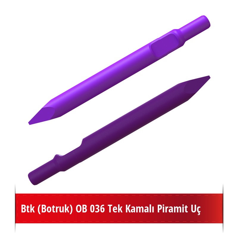 Btk (Botruk) OB 036 Kırıcı İçin Nikelli Piramit Uç