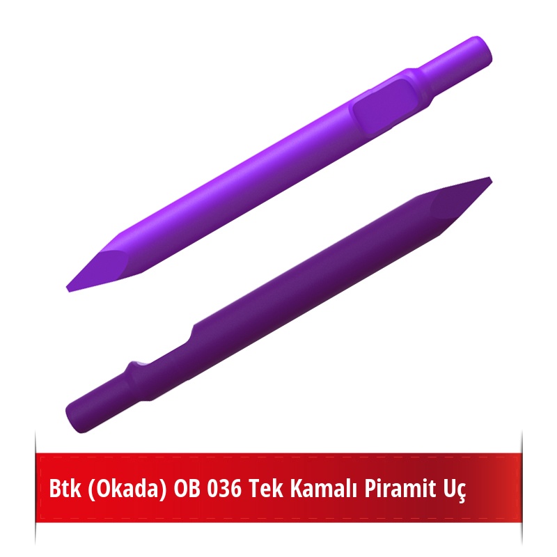 Btk (Okada) OB 036 Kırıcı İçin Nikelli Piramit Uç