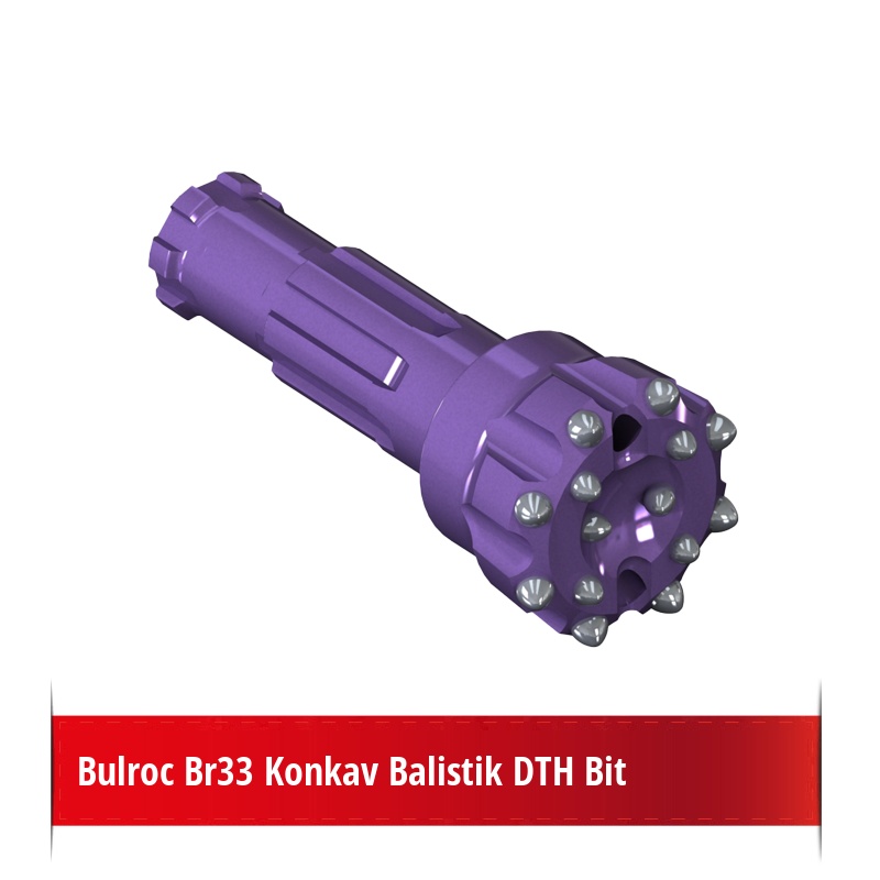 Bulroc Br33 Konkav Balistik DTH Bit