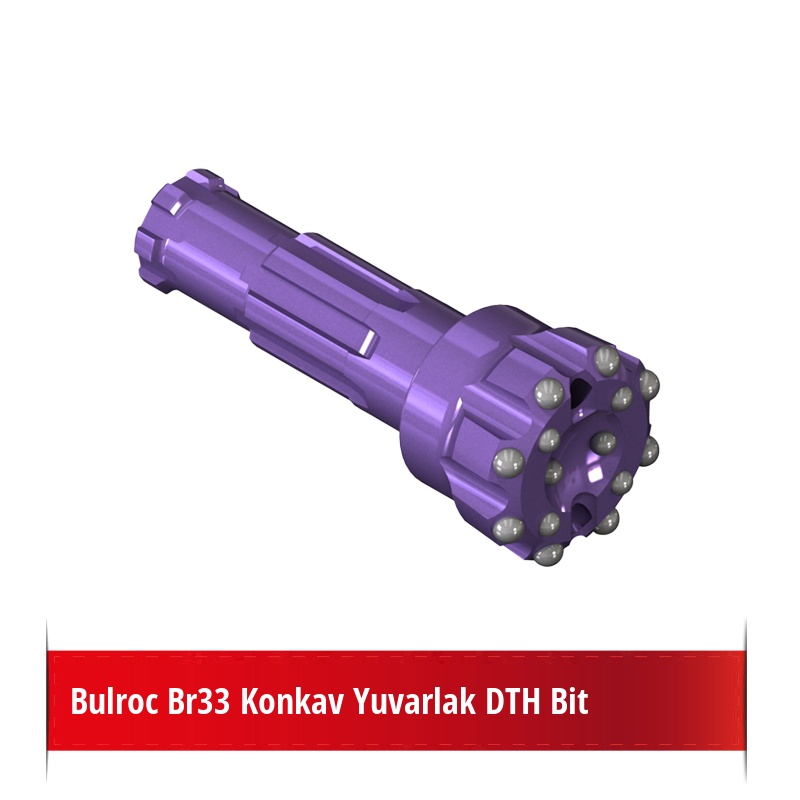 Bulroc Br33 Konkav Yuvarlak DTH Bit