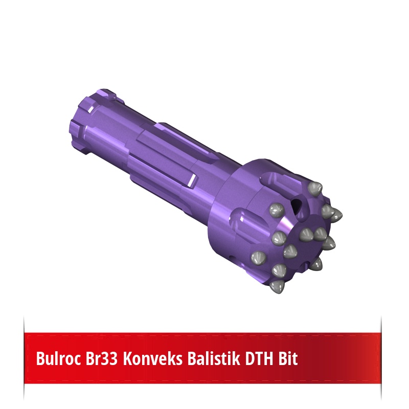 Bulroc Br33 Konveks Balistik DTH Bit