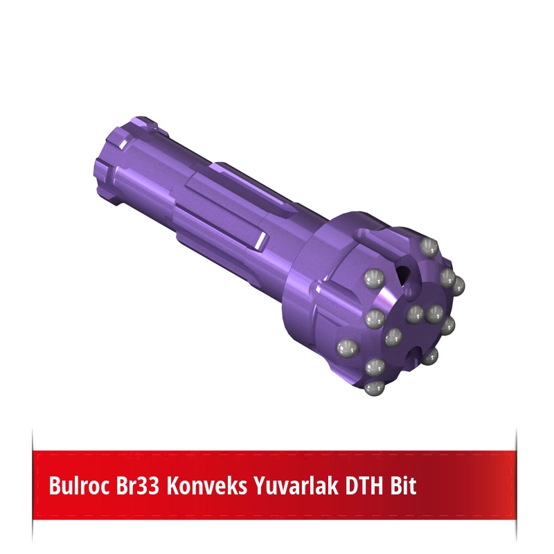 Bulroc Br33 Konveks Yuvarlak DTH Bit