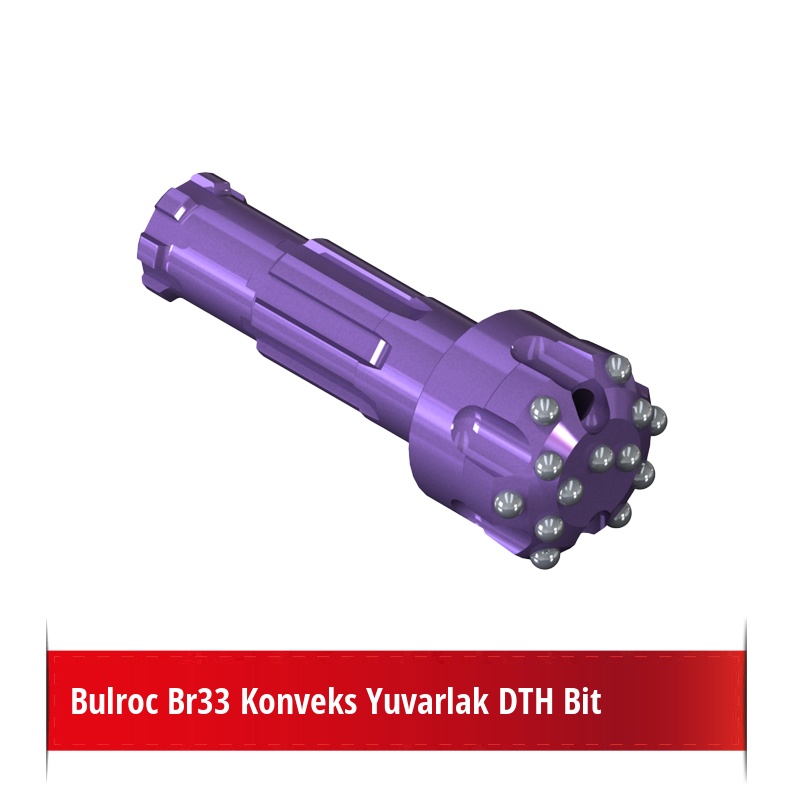 Bulroc Br33 Konveks Yuvarlak DTH Bit