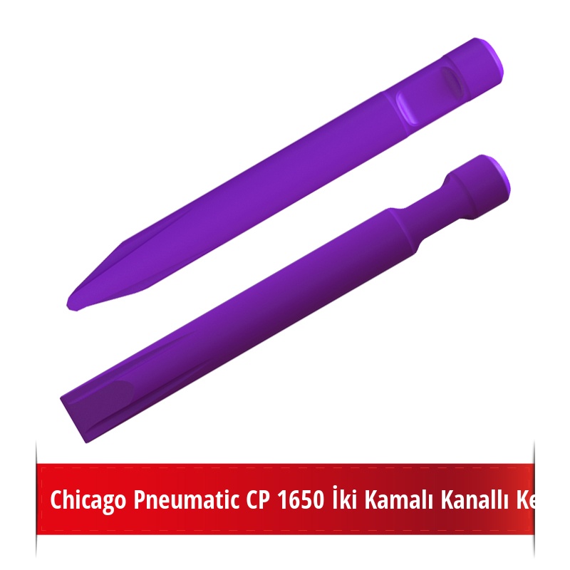 Chicago Pneumatic CP 1650 Kırıcı İçin Nikelli Kanallı Keski Uç