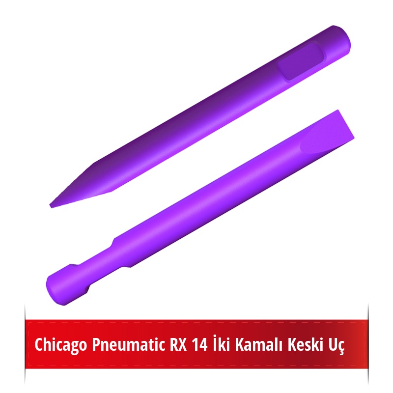 Chicago Pneumatic RX 14 Kırıcı İçin Nikelli Keski Uç