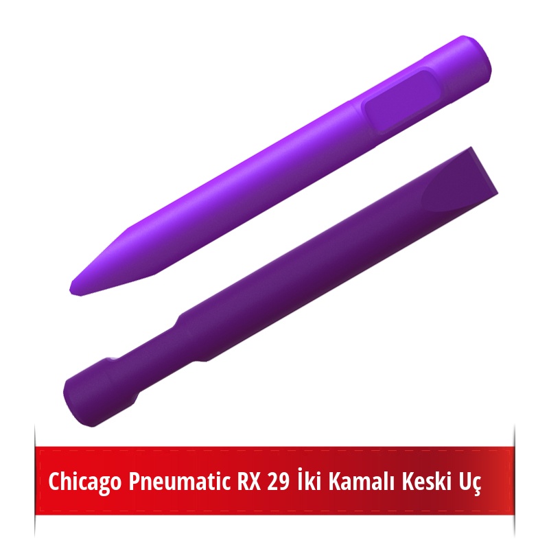 Chicago Pneumatic RX 29 Kırıcı İçin Nikelli Keski Uç