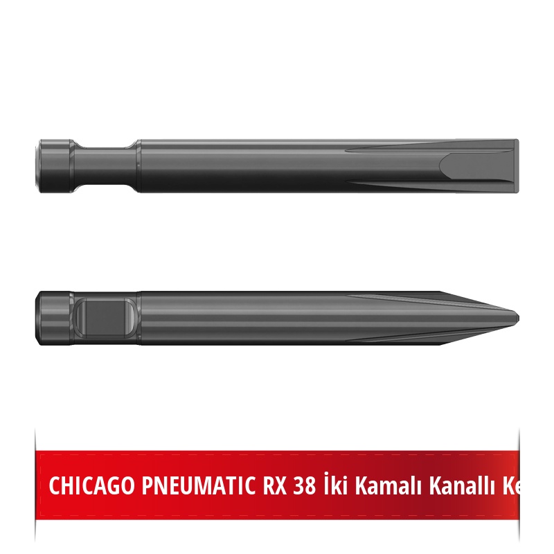 Chicago Pneumatic RX 38 Kırıcı Ucu - Kanallı Keski Uç