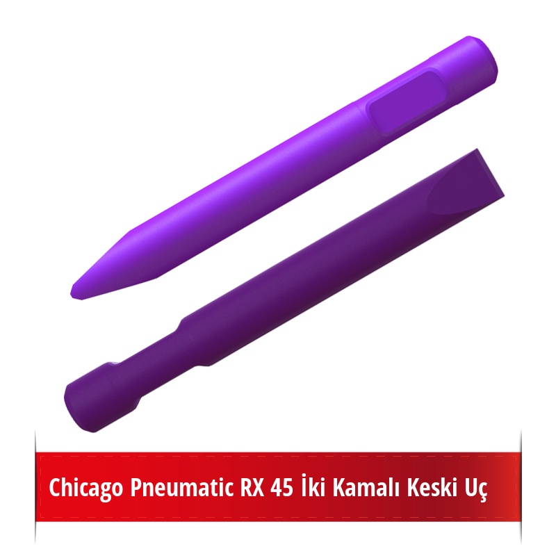 Chicago Pneumatic RX 45 Kırıcı İçin Nikelli Keski Uç