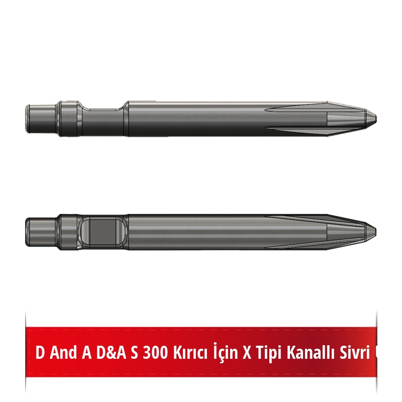 Danda D&A S 300 Kırıcı İçin X Tipi Kanallı Sivri Uç