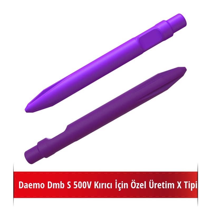 Daemo DMB S 500V Kırıcı İçin Nikelli X Tipi Kanallı Sivri Uç