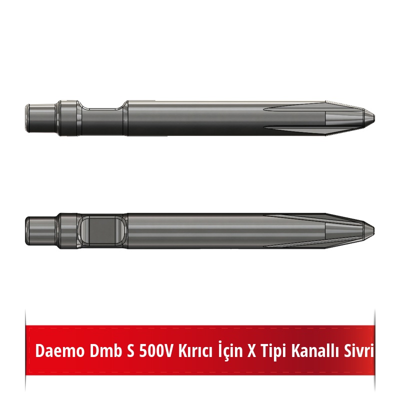 Daemo Dmb S 500V Kırıcı İçin X Tipi Kanallı Sivri Uç