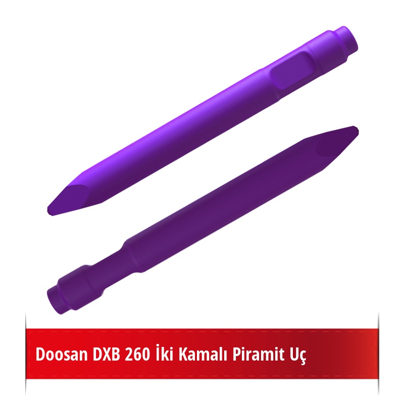 Doosan DXB 260 Kırıcı İçin Nikelli Piramit Uç