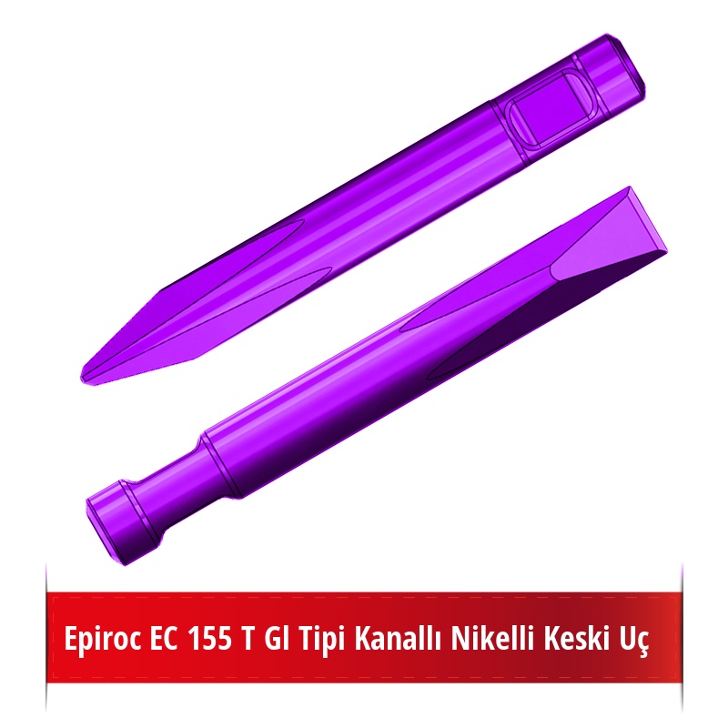 Epiroc EC 155 T Gl Tipi Kanallı Nikelli Keski Uç