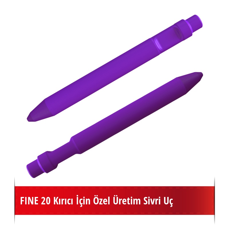 Fine 20 Kırıcı İçin Nikelli Sivri Uç