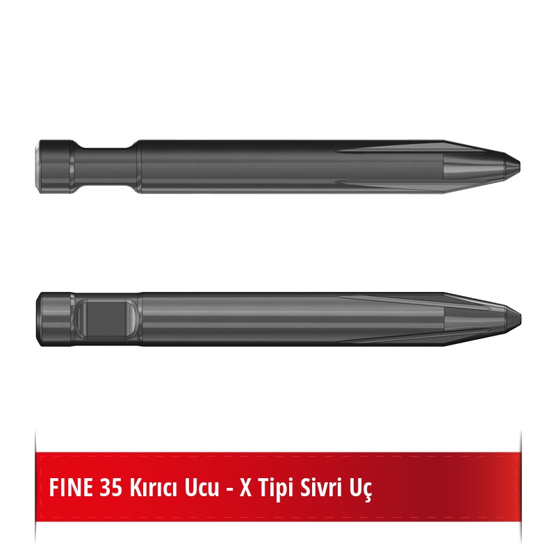 Fine 35 Kırıcı Ucu - X Tipi Sivri Uç