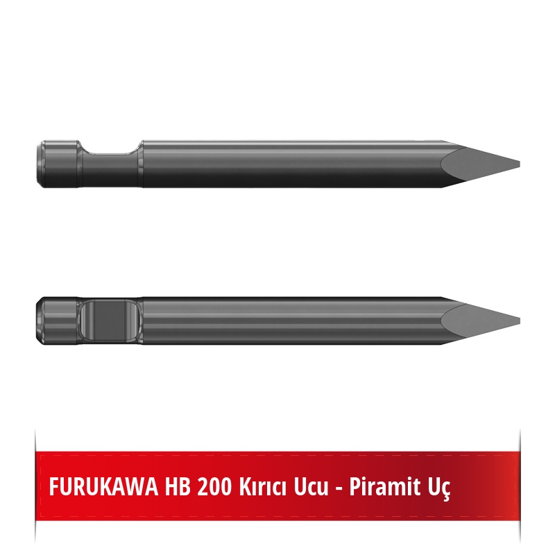 Furukawa HB 200 Kırıcı Ucu - Piramit Uç